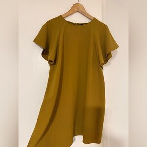 Zara TRF Collection Mustard Dress